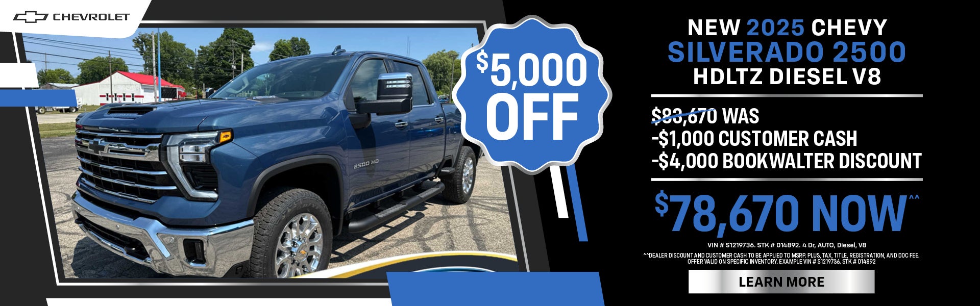 New 2025 Chevy Silverado 2500 HDLTZ Diesel V8