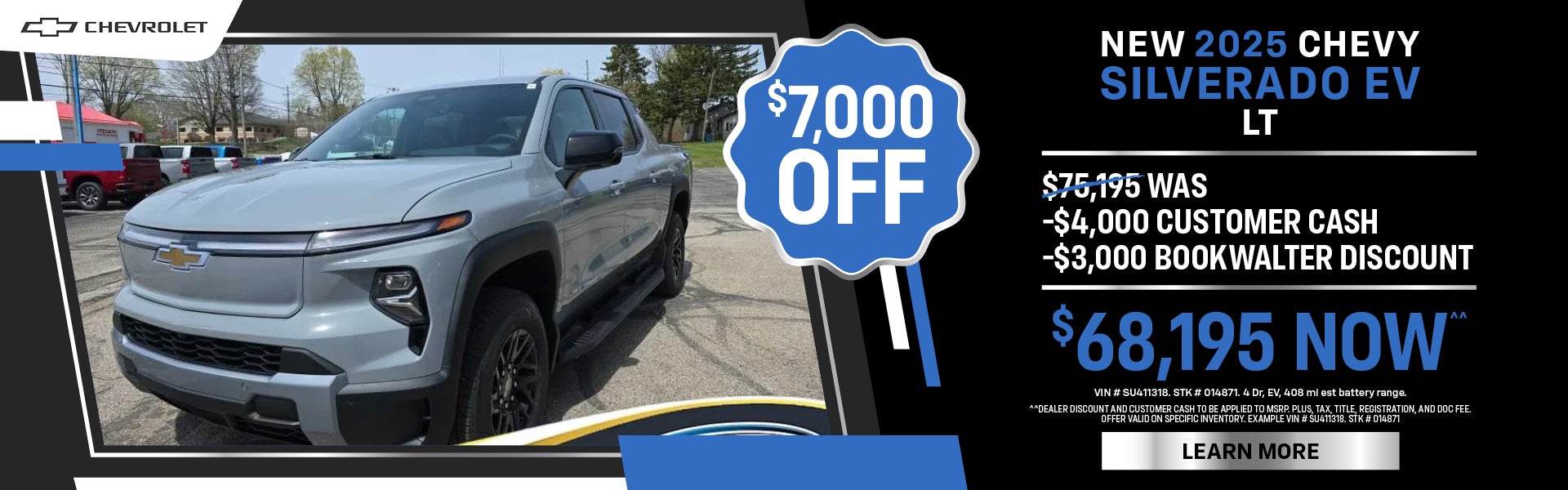 New 2025 Chevy Silverado EV LT - Extended Range